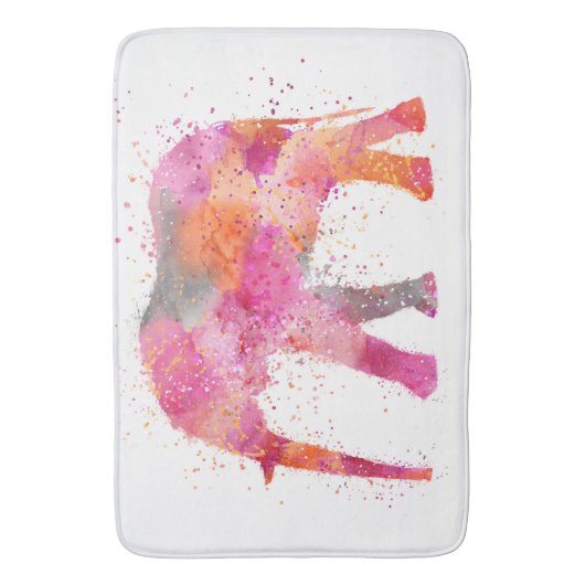 Artsy Elephant Badmat (Voorkant Verticaal)