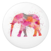 Artsy Elephant Keramische Knop (Voorkant)