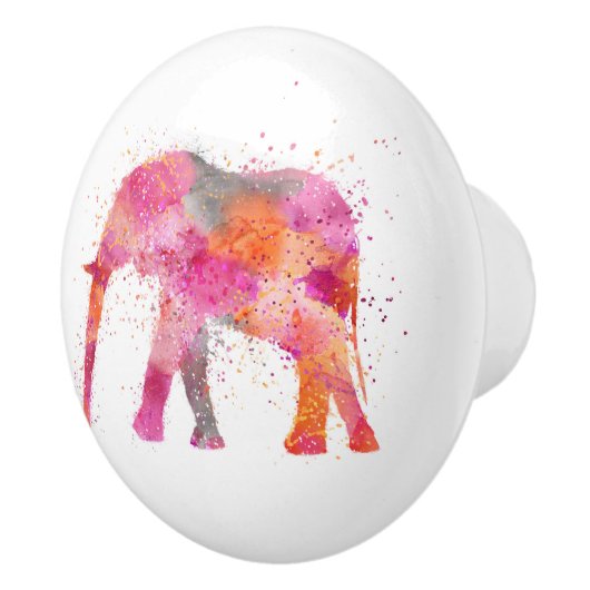 Artsy Elephant Keramische Knop (Rechts)