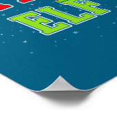 Artsy Elf Christmas Family Matching Group Xmas Act Poster (Hoek)