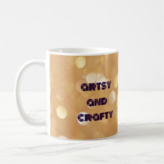 Artsy en Crafty, Arts and Crafts kopje koffie mok (Links)