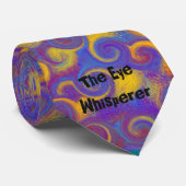 Artsy Eye Chart Optometrist Artsy Paars Stropdas (Opgerold)