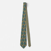 Artsy Eyechart Necktie Green Stropdas (Voorkant)