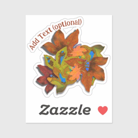 Artsy Fall Bladeren Sticker (Vel)