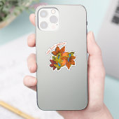 Artsy Fall Bladeren Sticker (Telefoon)