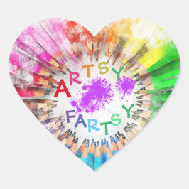 Artsy Fartsy Art Sticker