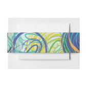 ARTSY FARTSY Bar Bat Mitzvah Envelope Wrap Band Uitnodigingen Wikkel (Voorkant Voorbeeld)