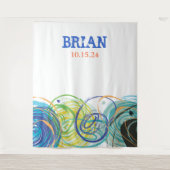 ARTSY FARTSY Bar / Bat Mitzvah Feestkaart Wandkleed (Voorkant)