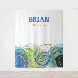 ARTSY FARTSY Bar / Bat Mitzvah Feestkaart Wandkleed