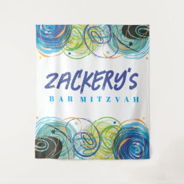 ARTSY FARTSY Bar Bat Mitzvah Foto op achtergrond Wandkleed