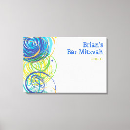 ARTSY FARTSY Bar Bat Mitzvah Inlogbord Canvas Afdruk