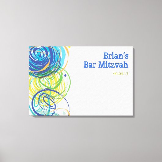 ARTSY FARTSY Bar Bat Mitzvah Inlogbord Canvas Afdruk (Voorkant)