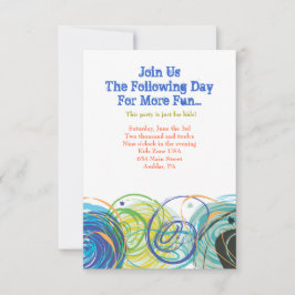 ARTSY FARTSY Bar Bat Mitzvah Party Card Kaart