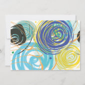 ARTSY FARTSY Bar Bat Mitzvah Party Kaart (Achterkant)