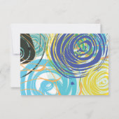 ARTSY FARTSY Bar Bat Mitzvah Reply Card RSVP Kaartje (Achterkant)