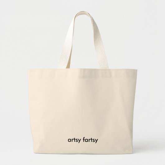 artsy fartsy grote tote bag (Voorkant)