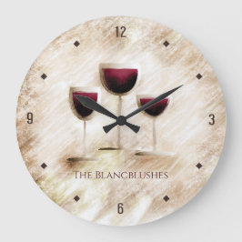 Artsy fartsy red wine glass trio gourmet keuken grote klok