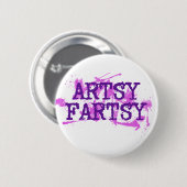 Artsy Fartsy Ronde Button 5,7 Cm (Voorkant /achterkant)