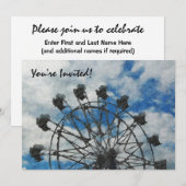 Artsy Ferris Wheel Kaart (Voorkant / Achterkant)