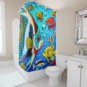 Artsy Fish Douchegordijn (In situ)