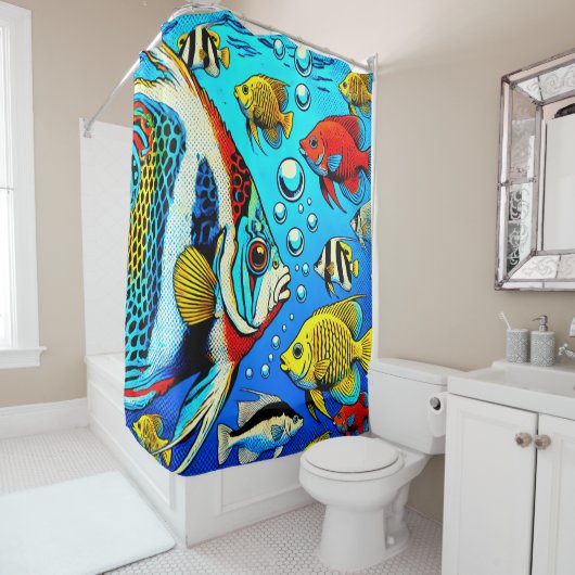 Artsy Fish Douchegordijn (In situ)