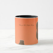 Artsy Floral Accented Mok (Midden)