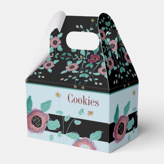 Artsy Floral Bedankdoosjes (Achterkant)