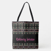 Artsy Floral Designer Pattern Tote Bag (Voorkant)