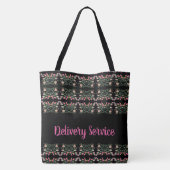Artsy Floral Designer Pattern Tote Bag (Achterkant)