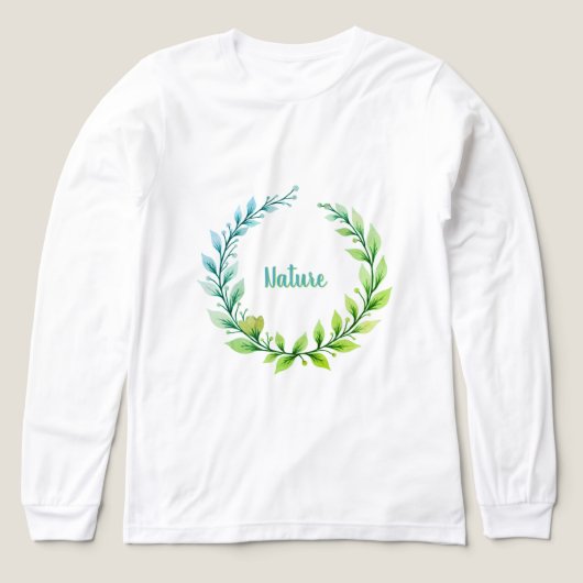 Artsy Floral Garland Tri-Blend Shirt (Voorkant)