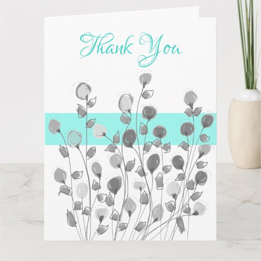 Artsy Floral in Grays Kaart (Voorkant)