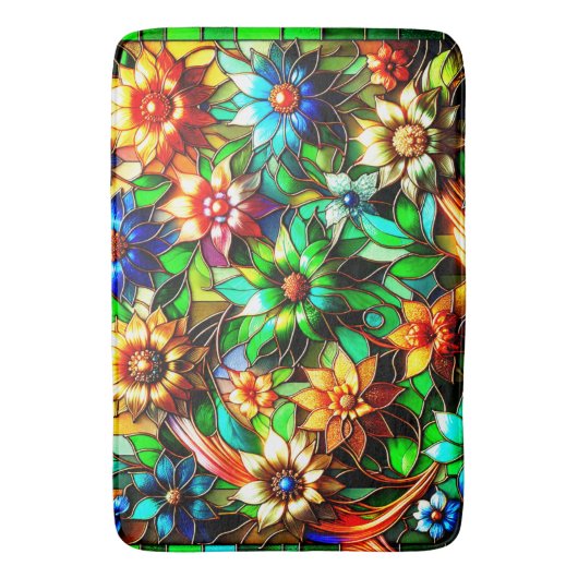 Artsy Flower Badmat (Voorkant Verticaal)