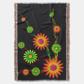 Artsy Flower Deken (Voorkant Verticaal)