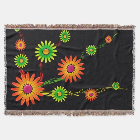 Artsy Flower Deken (Voorkant)