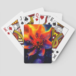 Artsy Flower Pokerkaarten