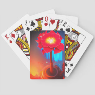 Artsy Flower Pokerkaarten