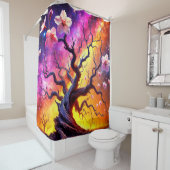 Artsy Flower Tree Douchegordijn (In situ)