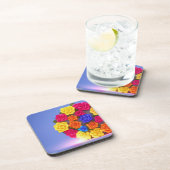 Artsy Flowers Bier Onderzetter (Rechterzijde)