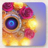 Artsy Flowers Bier Onderzetter (Voorkant)