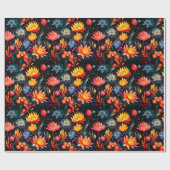 Artsy Flowers Cadeaupapier (Vlak)