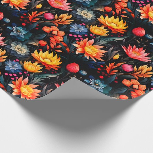 Artsy Flowers Cadeaupapier (Hoek)