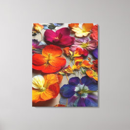 Artsy Flowers Canvas Afdruk