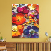 Artsy Flowers Canvas Afdruk (Insitu (Woonkamer))