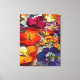 Artsy Flowers Canvas Afdruk