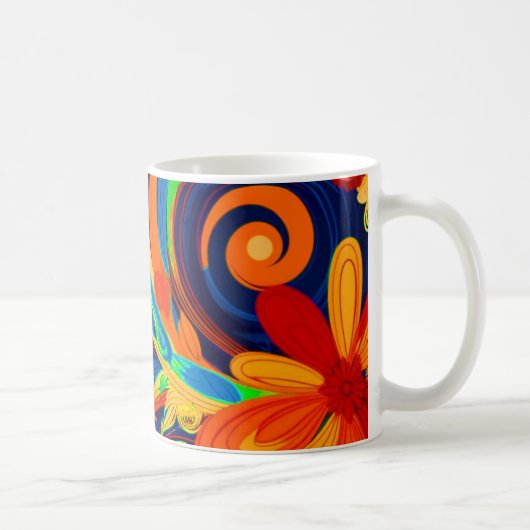 Artsy Flowers Koffiemok (Rechts)