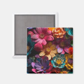Artsy Flowers Magneet (Voorkant / Achterkant)