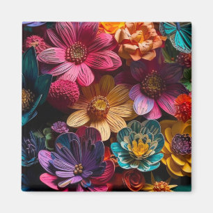 Artsy Flowers Magneet