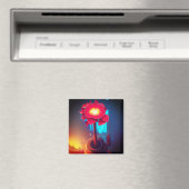 Artsy Flowers Magneet (Insitu (Vaatwasser))