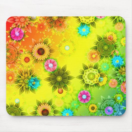 Artsy Flowers Muismat (Voorkant)