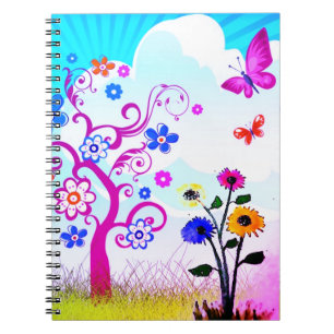 Artsy Flowers Notitieboek